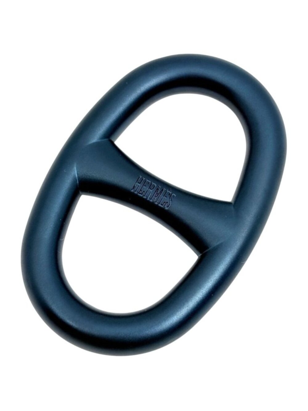 Hermes Chaine D'ancre Scarf Ring Metal Blue